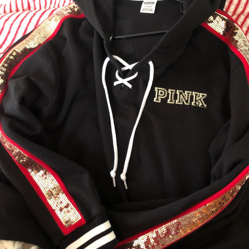 Pink special edition sweatshirt embossed sparkle just beautiful